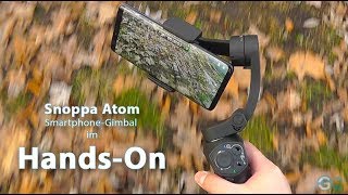 Snoppa Atom Gimbal im Handson [upl. by Zamir268]