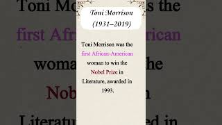 Toni Morrison  Voice for Marginalized Communities [upl. by Oatis]