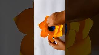 Diy Big Flowers Wall Hanging  paper crafts diy crafts [upl. by Ardnuassak]