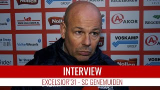 Michel Steggink quotWe moeten volwassener wordenquot  Excelsior31  SC Genemuiden [upl. by Fem]