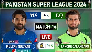 PSL LIVE  LAHORE QALANDARS vs MULTAN SULTANS MATCH 14 LIVE COMMETARY  LQ vs MS LIVE  MS BAT [upl. by Gnuhn]