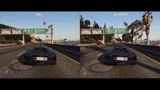 GTA 5 REMASTERED Side by Side Comparison Map MOD [upl. by Siahc]