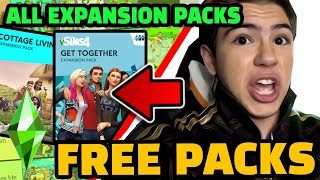 How to get ALL Sims 4 Packs for Free 🆓 Sims 4 Expansion Packs for Free ALL PLATFORMS [upl. by Sirovat]