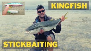 Stick baiting for KINGFISH  tips tricks and techniques Parengarenga Harbour New Zealand [upl. by Bui]