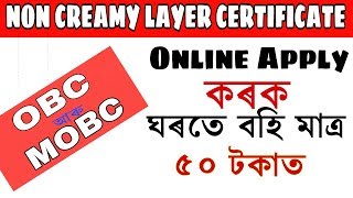 How to apply online creamy layer certificate Assam  Apply Creamy layer certificate [upl. by Rainwater]