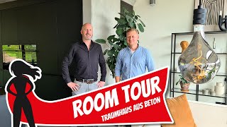 Room Tour Architektenhaus aus Beton l Hausbau Helden [upl. by Catrina]