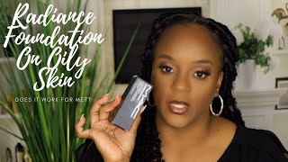 Mac Face amp Body Foundation Radiance Foundation  Shade C8  CAN MY OILY SKIN TAKE THIS [upl. by Adlig]