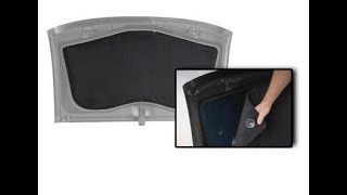 C7 Corvette Stingray Transparent Glass Top Sunshade Blackout Panel [upl. by Noillid792]