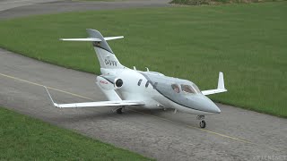 HondaJet  DIVVV  TakeOffs and Landings at Airport Buochs 20182022 [upl. by Adnamaa]