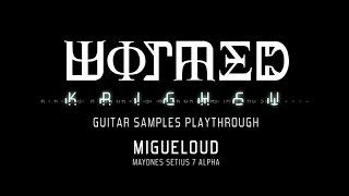 Migueloud  WORMED  Krighsu guitar samples playthrough [upl. by Streeter752]