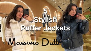 5 Stylish Puffer Jackets to buy this winterMassimo Dutti Try On [upl. by Eirellam]