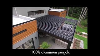 SunLouvre Pergolas  Integrated Louvers model [upl. by Ogeid]