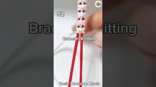 52 Bracelet Knitting Tutorial Macrame shorts macrametutorial tricks craftideas [upl. by Harvie]