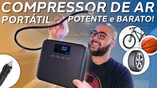 Excelente Para Calibrar o Pneu do Carro Compressor Compacto Potente e com Fio 70Mai  Ótimo preço [upl. by Onitnas]