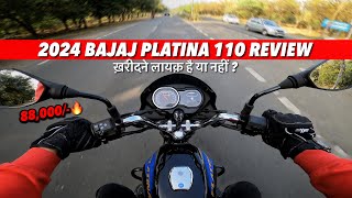 New Bajaj Platina 110 Detailed Ride Review  Price Features Mileage Top Speed [upl. by Gurney]