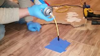 Laminate flooring repair to fix soft spot for uneven underlayment [upl. by Thorncombe]