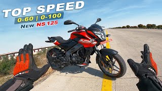 2024 Bajaj Pulsar NS 125  Top Speed  0 to 60  0 to 100  All Gears Top Speed [upl. by Gnes]