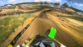 GoPro HD Ryan Villopoto Full Moto 2  Muddy Creek Lucas Oil Pro Motocross Championship 2013 [upl. by Zola118]