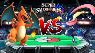 GRENINJA VS CHARIZARD Super Smash Bros Wii U [upl. by Tarsuss]