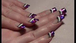 Weihnachtliches Nageldesign mit Transferfolie selber machen  Xmas Christmas Nail Design Tutorial [upl. by Cormick]