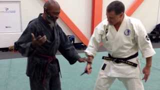 Sensei Ali Shabazz teaches knife entry [upl. by Ttennej]