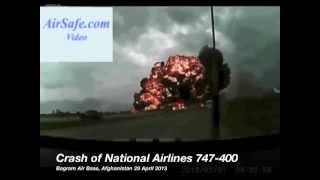 Crash of a National Airlines 747400 at Bagram Air Base [upl. by Alywt559]