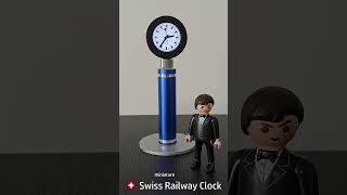 Swiss Railway Clock on 128quot display [upl. by Aillimat]