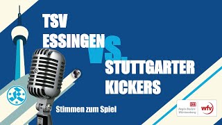 Achtelfinale DB RegiowfvPokal TSV Essingen  Stuttgarter Kickers Stimmen zum Spiel [upl. by Bicknell71]