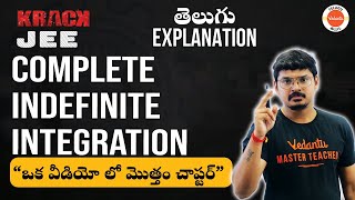 Complete Indefinite Integration  JEE 2023  jeemaths  Goutham Sir  Vedantu Telugu [upl. by Vivyan248]