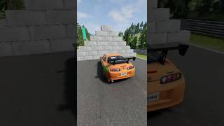 Vehicles CRASHING into 2 Concrete Walls BeamNG Drive Gameplay [upl. by Nagle]