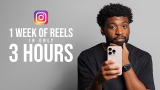 Creating 1 Week Of Instagram Reels in ONLY 3 Hours My Breakdown  Tips [upl. by Hamilah138]