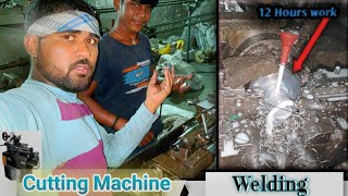 Cutting Machine Still Kanshil Argon welding 🥽 Spring dehati vlogs video [upl. by Lorry]