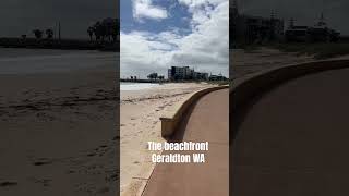 The sun is shining in Geraldton WA and this beach area is so beautiful Roadtrip australia [upl. by Lowry]