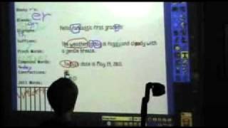 Using an Interactive Whiteboard for the Morning Messagemp4 [upl. by Curran884]