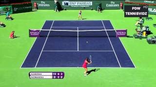 Azarenka vs Radwanska Indian Wells 2012 Highlights [upl. by Dirfliw871]