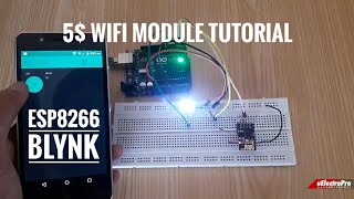 Esp8266 WiFi Module setup using Arduino Uno  ESP8266 Blynk  IoT Project  uElectroPro [upl. by Anotyal]