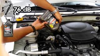 ENGINE SOUND TEST Mineral 15w40 vs Synthetic Oil 5W40 Shell Helix Ultra  Prueba Sonido Motor [upl. by Frick]