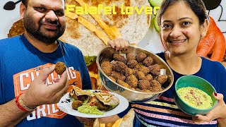 Falafel 🥙 itna testy kese ban gaya  falafel hummus tahinirecipe [upl. by Llemhar599]