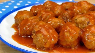 Deliciosas Albóndigas con Salsa de Tomate ¡Secreto Revelado [upl. by Neelyaj]