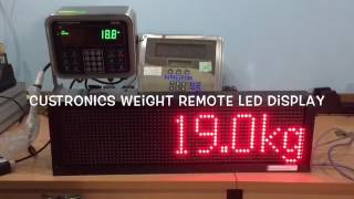 Weight Remote Display Panel  Avery Weigh Tronix ZM305  Remote weight indicator Extender Custronics [upl. by Marcile664]