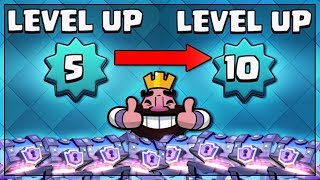 WOW LEVEL 5 TO LEVEL 10 IN 20 MINUTES  Clash Royale  HUGE SUPER MAGICAL CHEST OPENING [upl. by Harli365]