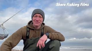 Fishing the Holderness Coast for Bass shorefishing shorefishinguk bassfishing [upl. by Epoillac508]