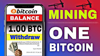 Mine 1 Bitcoin in 45 Minutes  Free Bitcoin Mining Site Without investment 2024  100 Payment Proof [upl. by Stearns552]