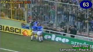 Roberto Mancini  156 goals in Serie A part 35 6294 Sampdoria 19901993 [upl. by Tnilf]