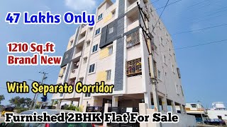 47 Lakhs Only  1210 Sqft Fully Furnished amp Brand New 2BHK Flat For Sale in Hyderabad [upl. by Kisung]