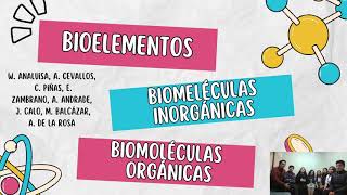 Bioelementos Biomoléculas Orgánicas e Inorgánicas  Grupo 3 [upl. by Erinn]