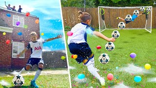 WATER BALLOON PENALTY SHOOTOUT CHALLENGE SCORE FOR  🎈😱 [upl. by Sefton]