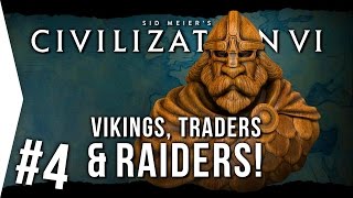 Civilization VI ► Vikings Traders and Raiders P4  Scenario Pack Civ 6 Gameplay [upl. by Aicirtak]