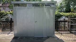 Product Review BioHort Highline H1 Metal 9 x 5 ft Shed [upl. by Emmuela663]