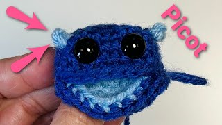 How to Crochet a Picot Stitch p in a Different Color [upl. by Issie]